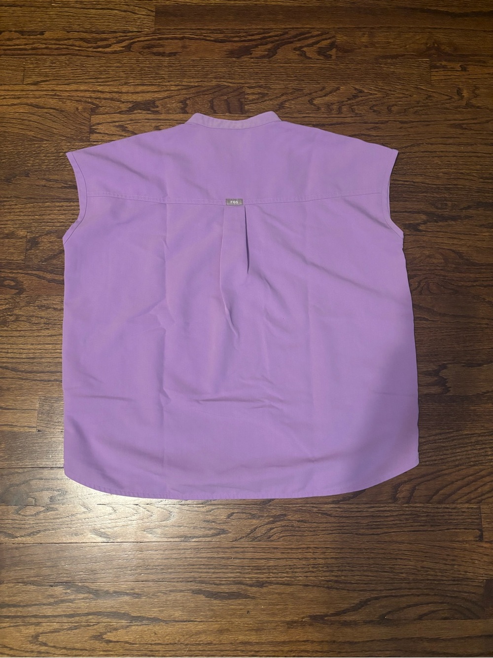 Figs Lilac Dawn Rafaela Sleeveless Oversized Purple Scrub Top Small